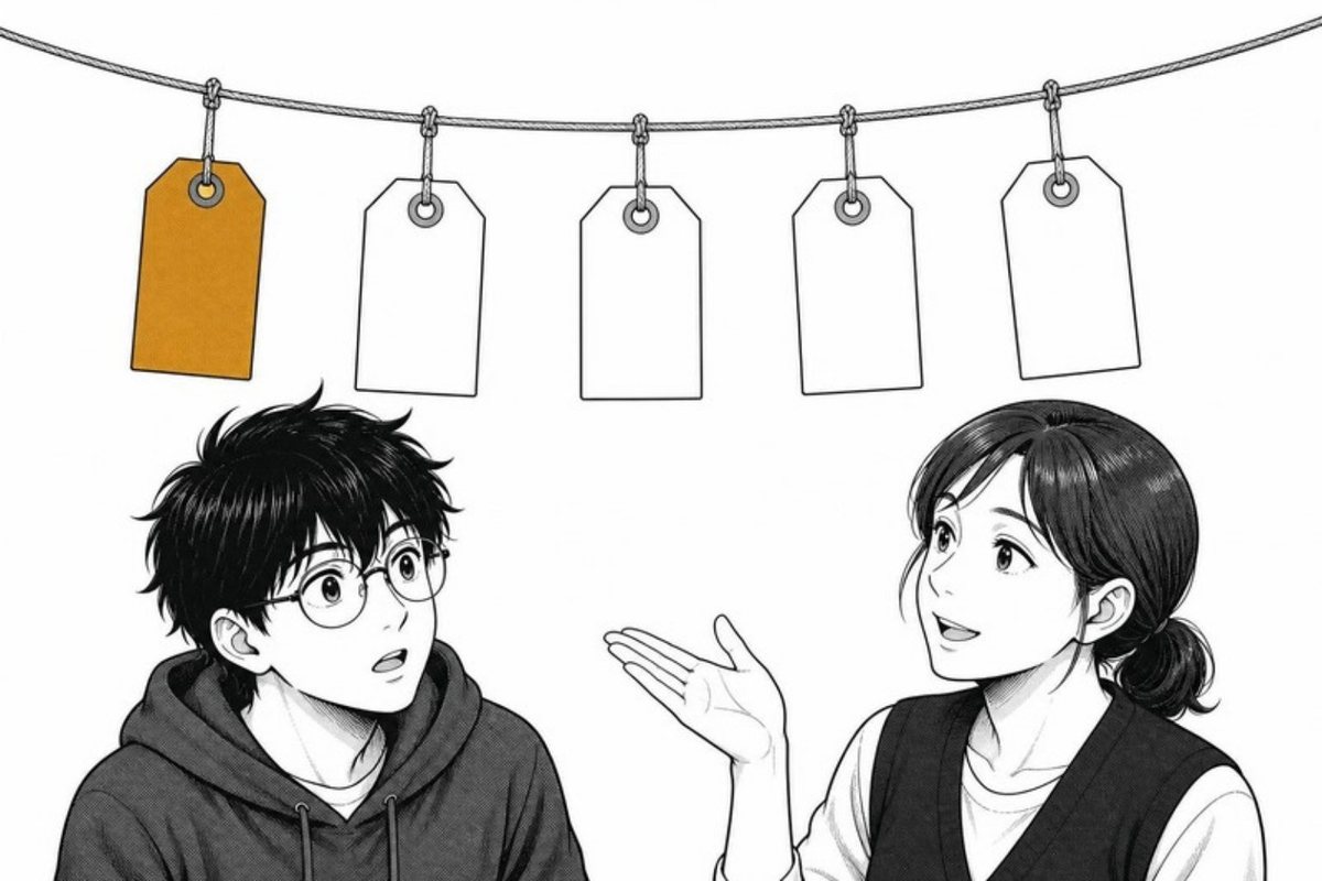 申込み順に並ぶ札